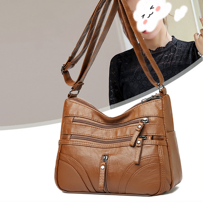 Multiple zippers Multiple pockets Multiple colors |Fashionable & Versatile Crossbody Bag