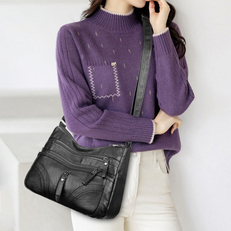 Multiple zippers Multiple pockets Multiple colors |Fashionable & Versatile Crossbody Bag