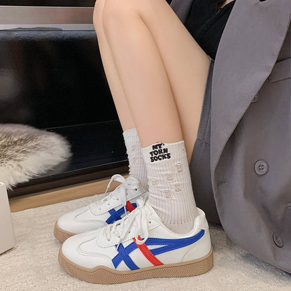 Women's White Sneakers 2026 Spring New Ladies Causal Flats