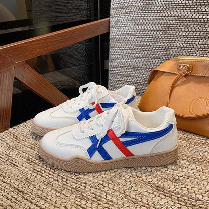 Women's White Sneakers 2026 Spring New Ladies Causal Flats