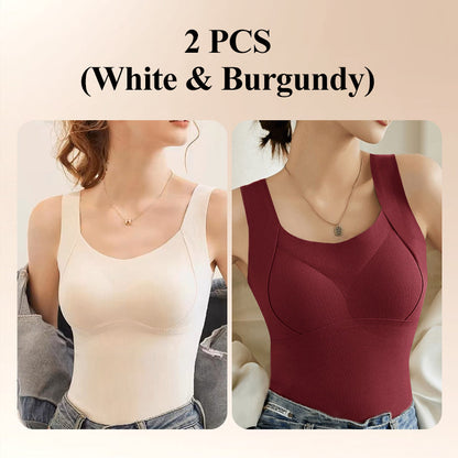 Thickened Warm Tank Top with Shelf Bra