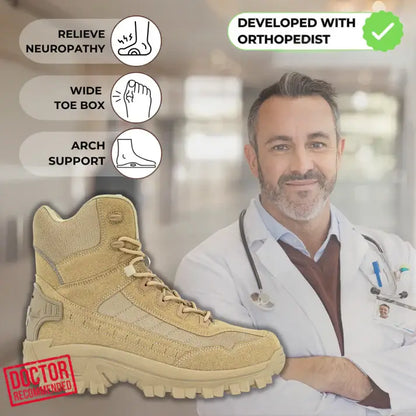 Orthopedic Work Boots – Waterproof. Anti-Slip & Anti-Sprain