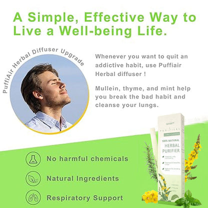 【 】QIAWI™Mullein Relaxation Stick – Soothes Lungs. Detoxifies. Freshens Breath