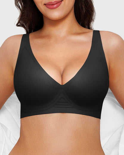 Seamless Deep V Push Up Wireless Bra 3.0