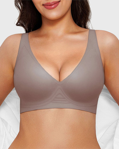 Seamless Deep V Push Up Wireless Bra 3.0