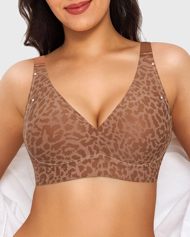 Seamless Deep V Push Up Wireless Bra 3.0