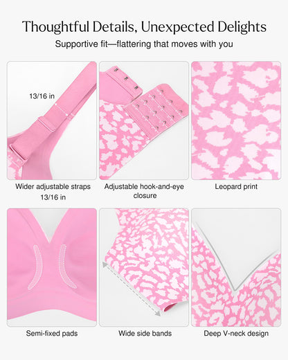 Seamless Deep V Push Up Wireless Bra 3.0