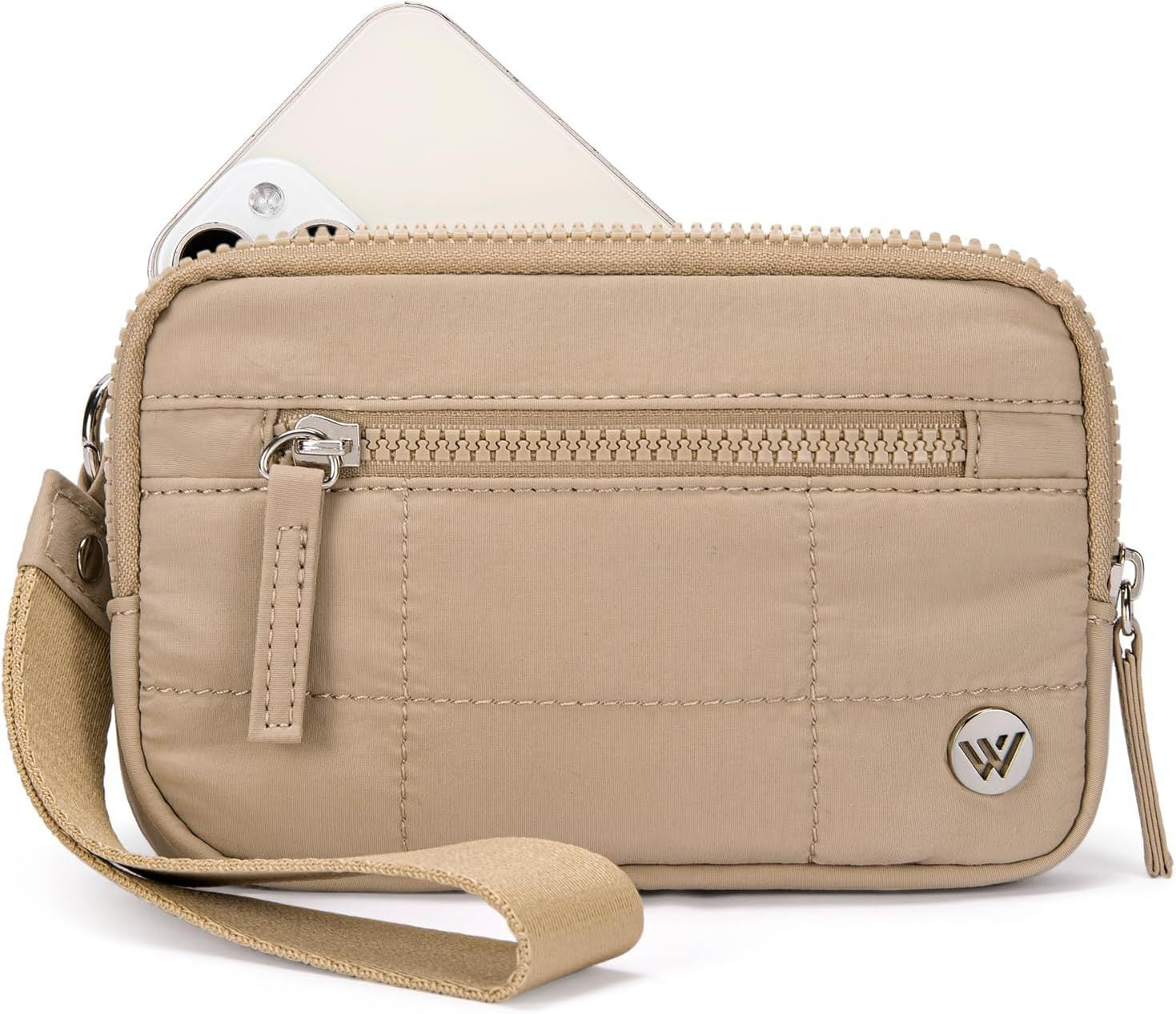 Puffer Wristlet Wallet Fits Phone