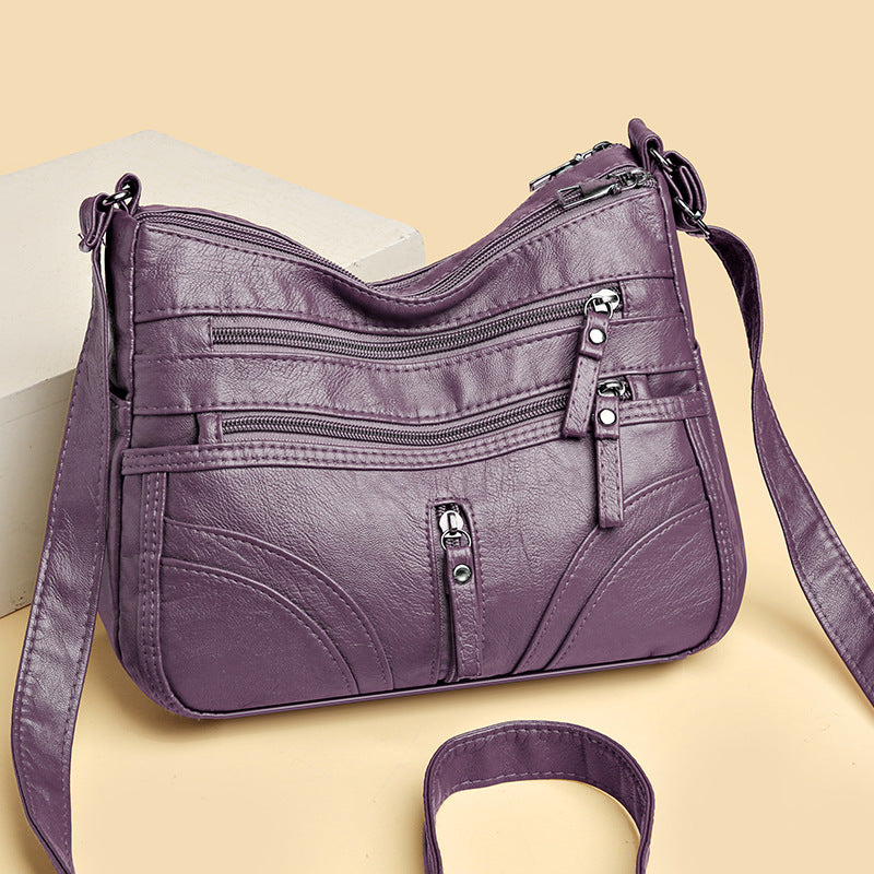 Multiple zippers Multiple pockets Multiple colors |Fashionable & Versatile Crossbody Bag