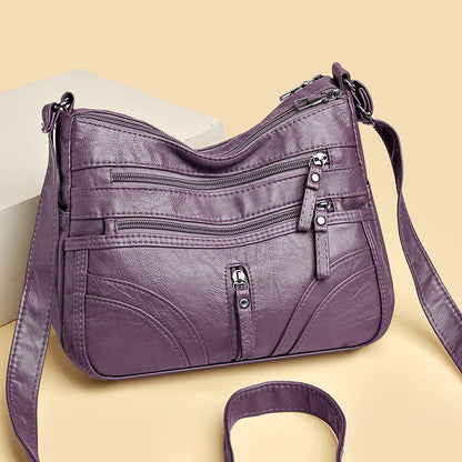 Multiple zippers Multiple pockets Multiple colors |Fashionable & Versatile Crossbody Bag
