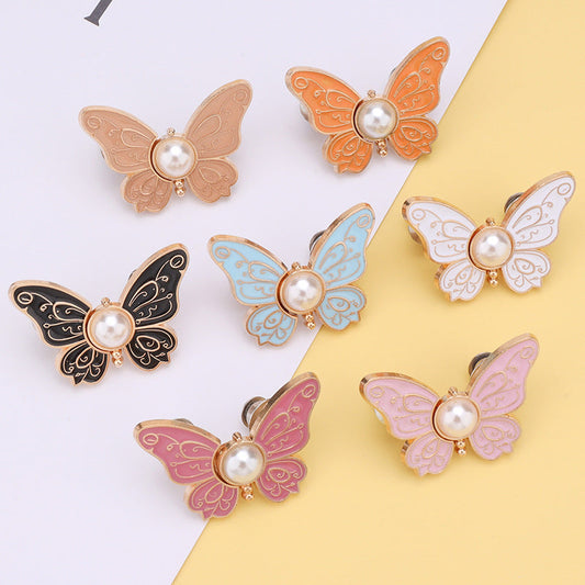 Butterfly-Shaped Metal Waist Clip (6 piece)