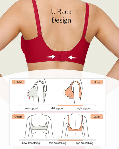 Seamless Deep V Push Up Wireless Bra 3.0