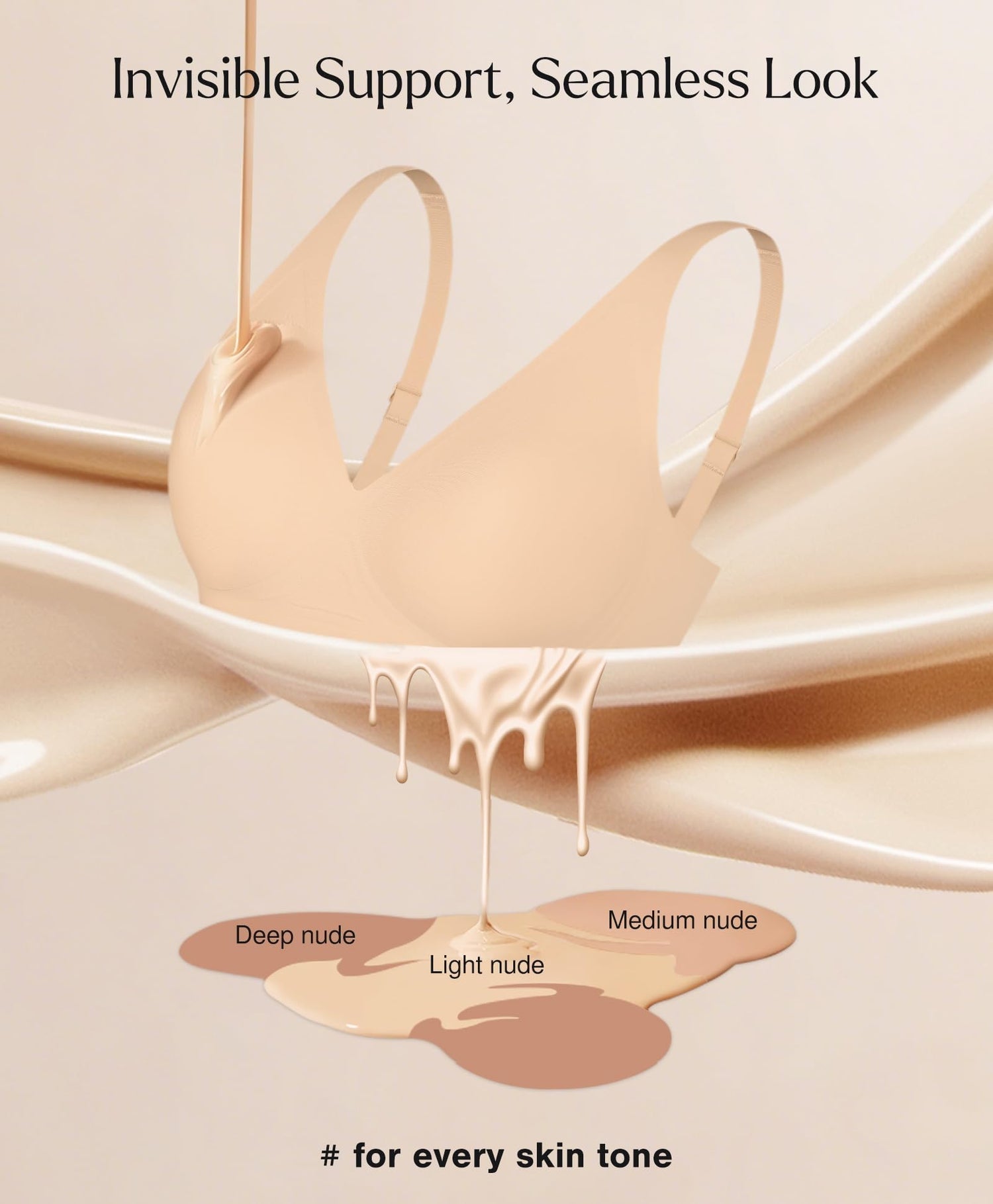 Seamless Deep V Push Up Wireless Bra 3.0