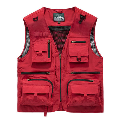 Men's Multi-Pocket Nylon Vest